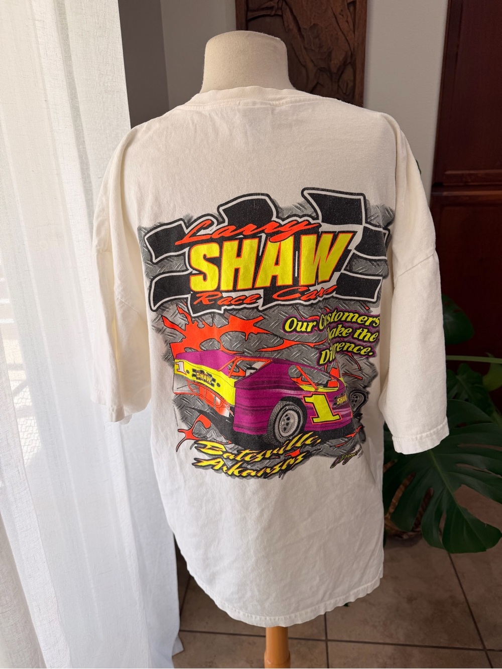 Vintage Larry Shaw Race Cars T Shirt XXL Dirt Track Racing 2006 Tee